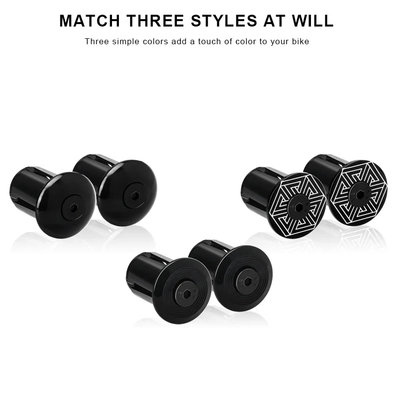 Bicycle Handlebar End Plugs Adjustable Expanding Mountain Road Bike Bar End Plug MTB Grips End Cap Cycling Handlebar Accessories