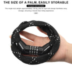 Portable Bike Chain Lock Anti-Theft High Security Mountain Road Bike Lock 4 Digit Security Password Lock Outdoor Cycling Padlock