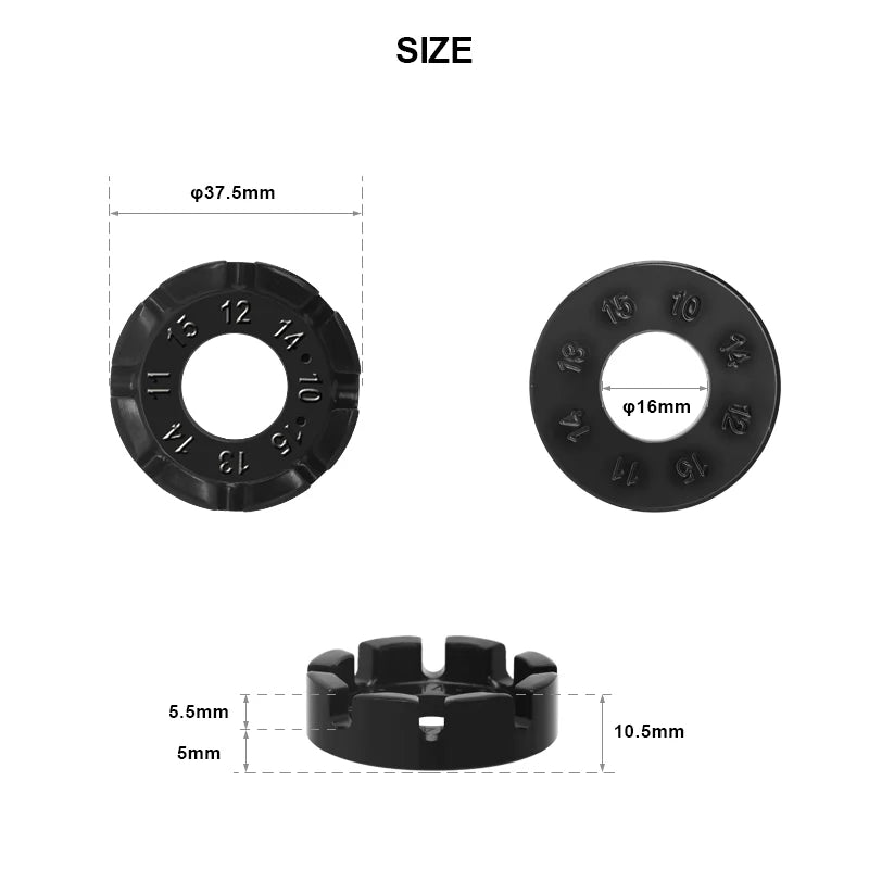 Bicycle Spoke Wrench Tool 8 Way Groove Spoke Nipple Key Road Bike Wheel Rim Adjuster Spanner Portable Cycling Spoke Repair Tool