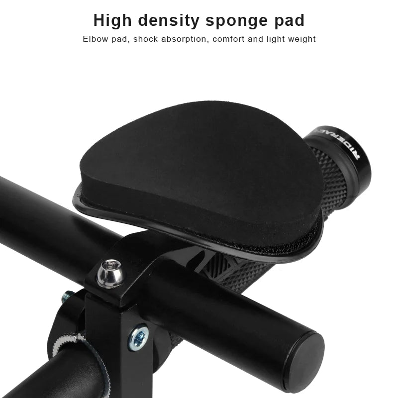 Bicycle Rest TT Handlebar Clip On Aero Bar Handlebar Extension Aluminum Alloy Triathlon TT Handlebar Rest MTB Road Bike Arm Rest