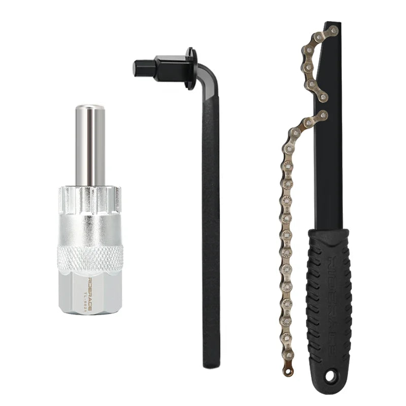 Bike Repair Tool Kits Cassette Sprocket Sleeve Bicycle Cassette Sprocket Removal Wrench Chain Whip Cycling 8Mm Allen Wrench