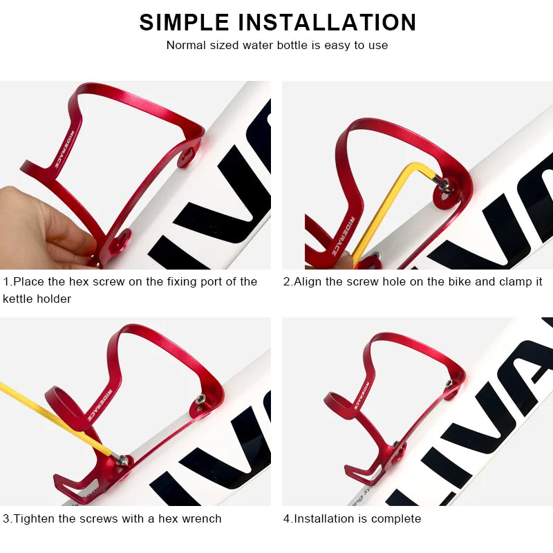 Bicycle Bottle Cages Aluminium Alloy Lightweight Bike Bottle Holder Outdoor Sport Riding Drink Kettle Rack Cycling Accessories