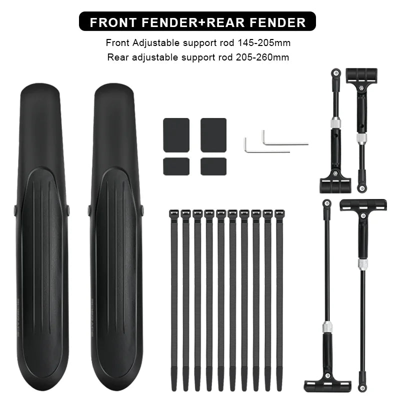 Bike Fenders Mudguard Dustproof Widen Quick Release Durable Front Rear Tire Wheel Fender Adjustable Mountain Bicycle Mudguard