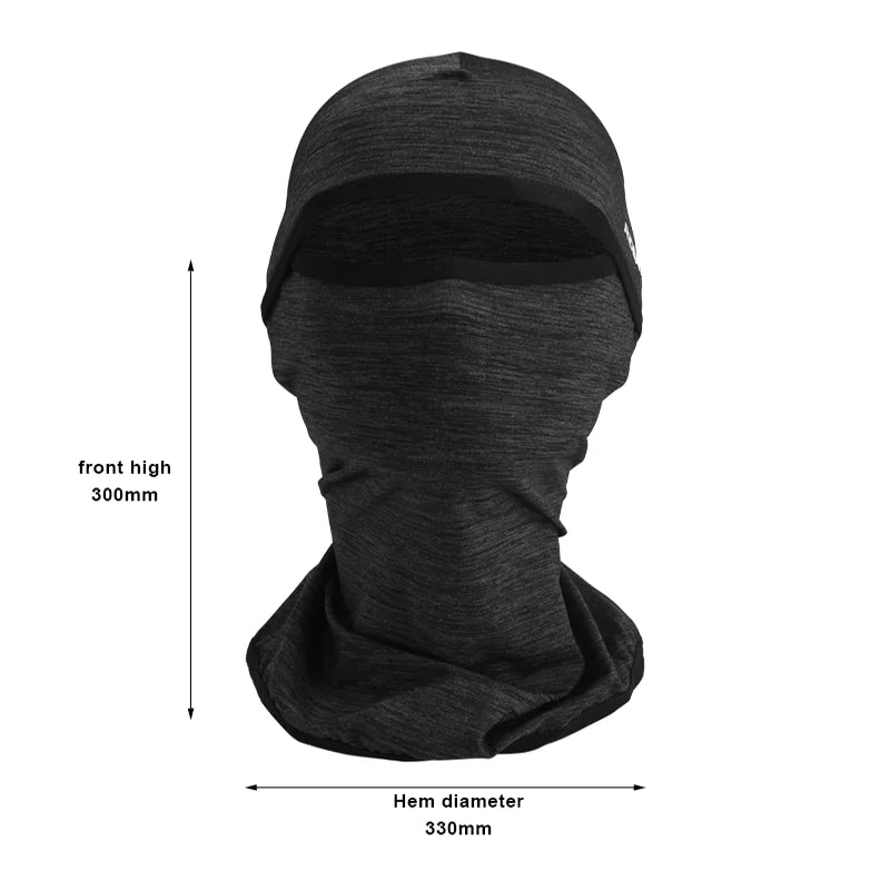 Summer Cycling Full Face Mask Balaclava Sun Protection Breathable Bike Cap Ice Silk Cool For Fishing Hiking Outdoor Riding Cap