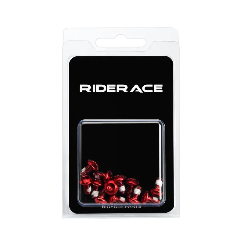 12Pcs Bicycle Disc Brake Screw M5X10mm T25 Plating Titanium Colorful MTB Bike Color Non-slip Disc Screw Cycling Accessories