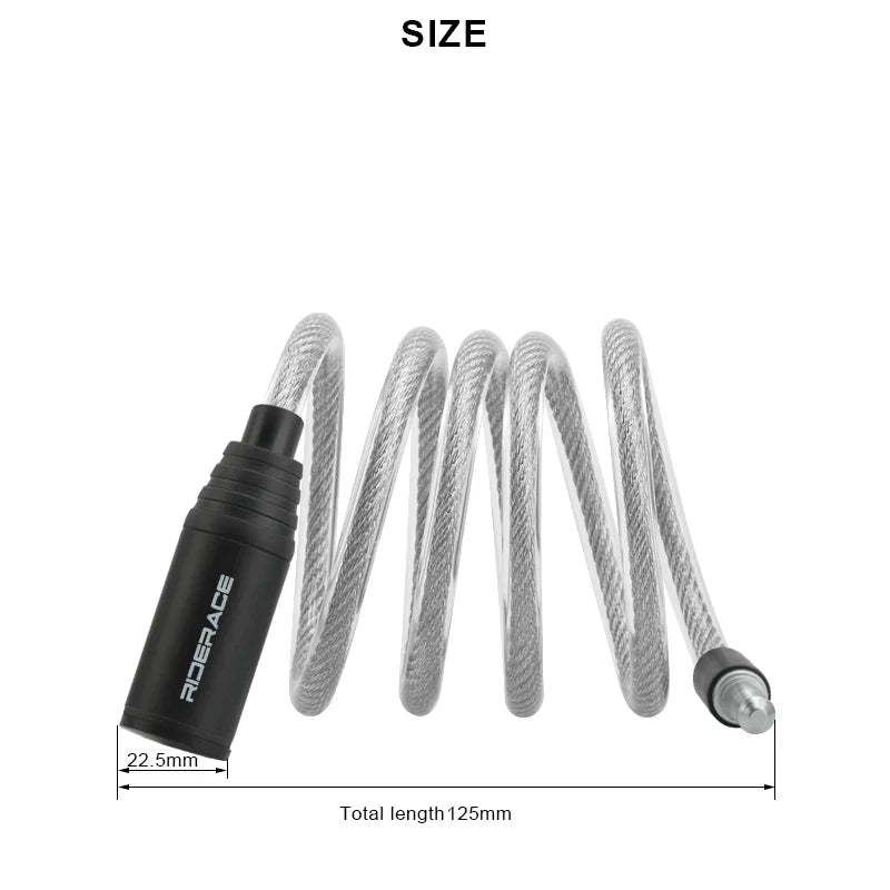 Bicycle Lock Portable Anti-Theft Steel Cable Lock High Security Bike Cable Lock Cycling Accessories For Scooter Electric E-Bike