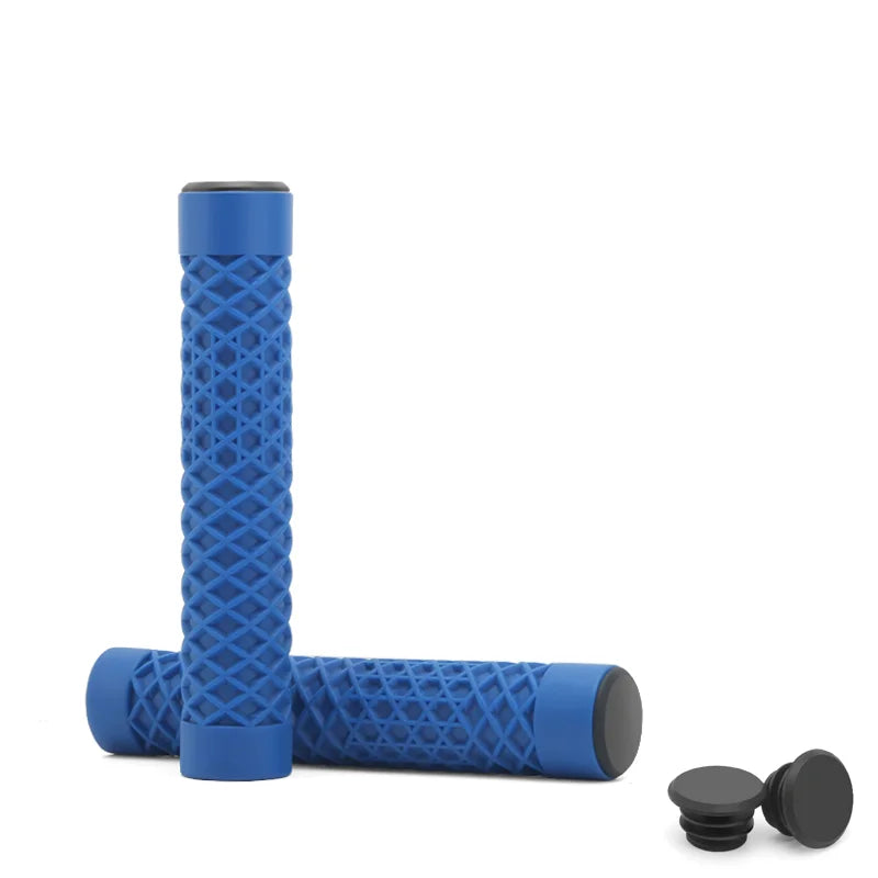 1Pair Bicycle Handlebar Grips Lengthening Non-Slip Soft Rubber Mountain Bike Grips For 22.2mm Handlebar Scooter Tricycle BMX