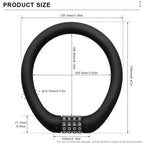 Bicycle Lock 4 Digit Password Bike Lock Waterproof Durable Outdoor Riding High Security Anti-Theft For Scooter Electric E-Bike