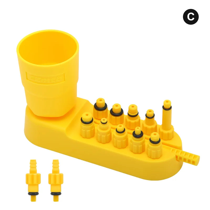 Bicycle Hydraulic Disc Brake Mineral Oil Bleed Kit Bike Oil Bleed Adapters Filling Joint Tools Cycling Repair Tool For SHIMANO