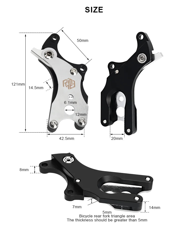 Bike Disc Brake Adapter V Brake Conversion Disc Brake Aluminum Alloy Road Bicycle Brake Converter Adapter Cycling Accessories