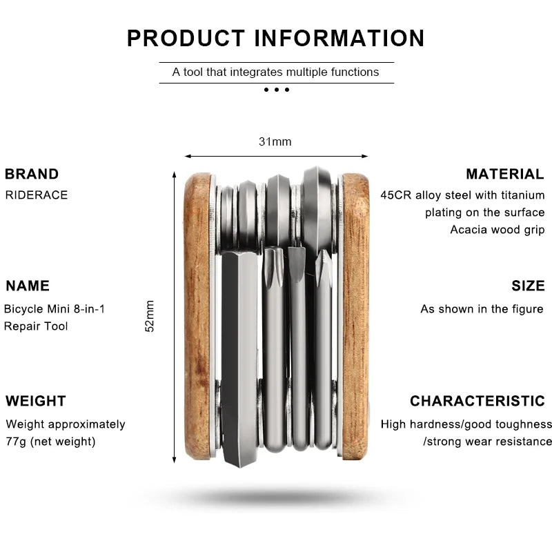 Mini Bicycle Repair Tool Ultralight Portable Hex Allen Wrench Mountain Road Bike Repair Tool Kits Multifunction Screwdriver