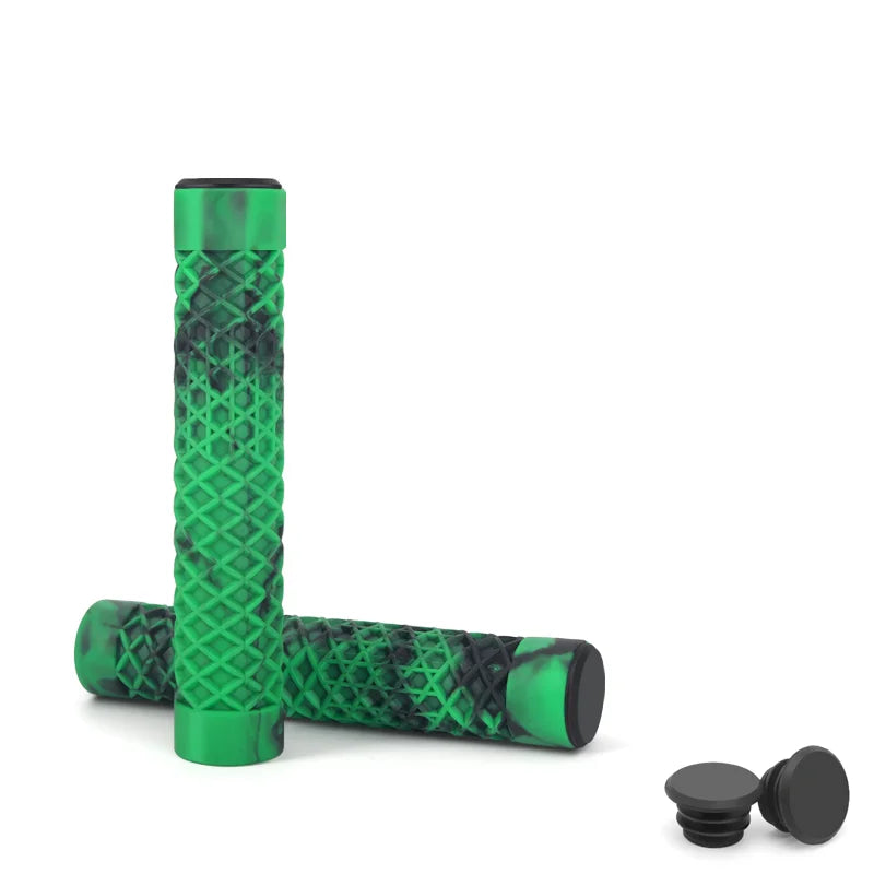 1Pair Bicycle Handlebar Grips Lengthening Non-Slip Soft Rubber Mountain Bike Grips For 22.2mm Handlebar Scooter Tricycle BMX