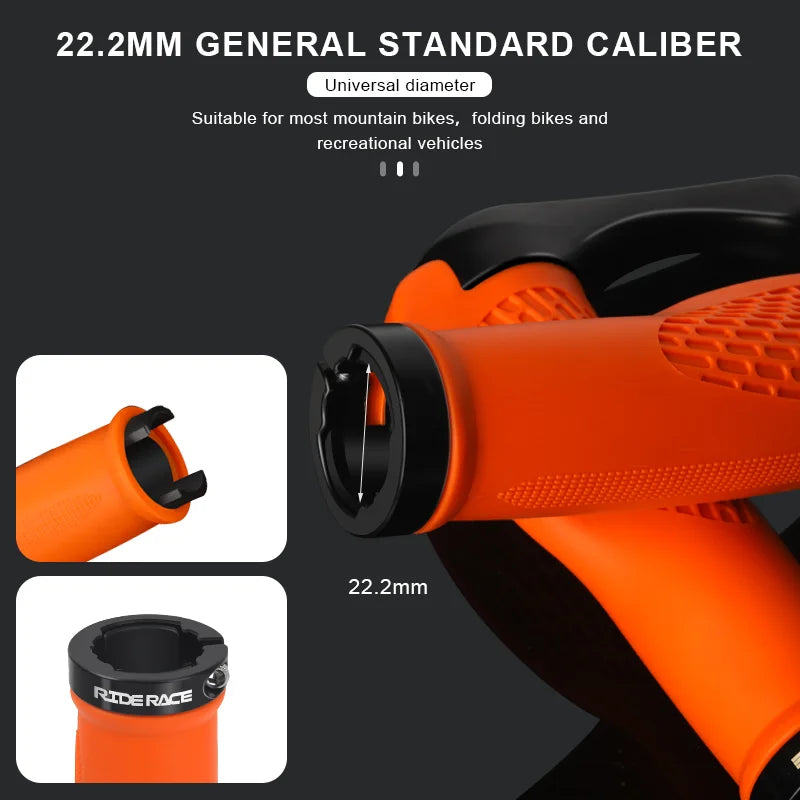 1 Pair Bicycle Handlebar Grips Quality Rubber Anti Skid Mountain Bike Handlebar Grips Horns Handlebar Ergonomics Wrist Support