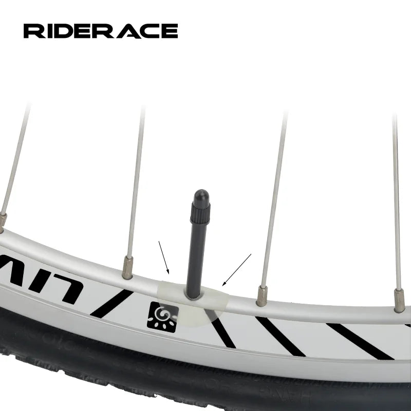 10Pcs Bicycle Valve Protective Sticker Presta Mountain Road Bike Valve Tube Tire Gasket Rim Gas Air Nozzle Glue Sealing Pad