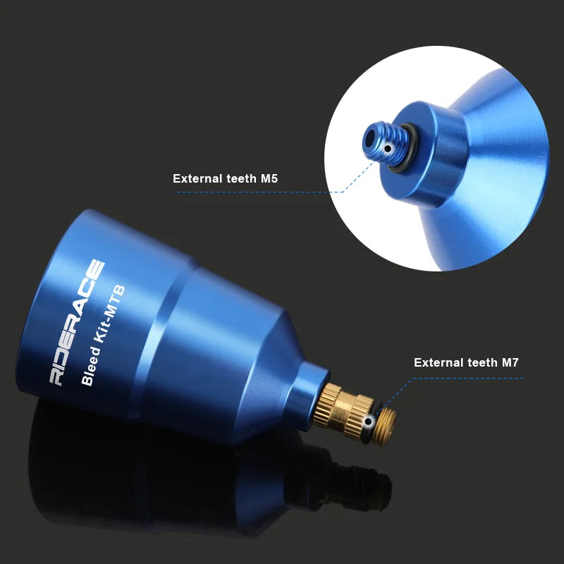 Bicycle Disc Brake Bleed Kit MTB Road Bike Disc Brake Oiling Tool Funnel Bleed Adapter Kit Cycling Repair Tools For Shimano