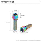 6Pcs Bicycle Handlebar Stem Screw With Washer M5*18mm Alloy Steel Hexagon Bolts MTB Road Bike Stem Bolts Colorful Fixing Screws