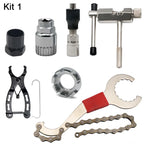 Bicycle Repair Tool Kits Flywheel Removal Bike Bottom Bracket Remover Chain Breaker Extractor Cutter Multitool Maintenance Set