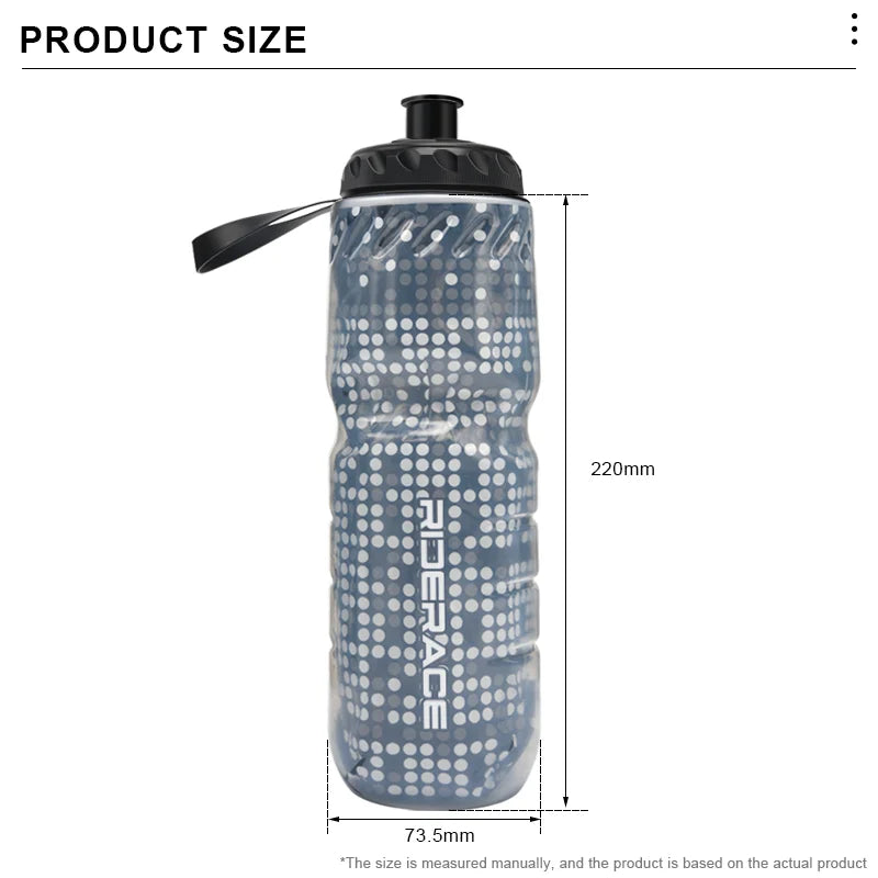 Bicycle Water Bottle Dual Layer Thermal Keep Hot Cold Portable MTB Road Bike Sport Water Bottle Outdoor Riding Cycling Equipment