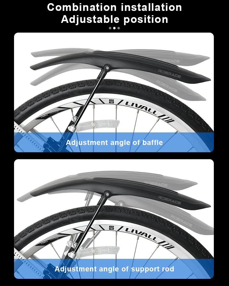 Bike Fenders Mudguard Dustproof Widen Quick Release Durable Front Rear Tire Wheel Fender Adjustable Mountain Bicycle Mudguard