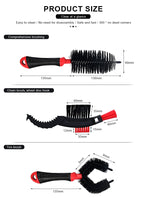 3Pcs Bicycle Cleaning Brush Kit Chain Scrubber Tool MTB Road Bike Tire Brush Cycling Scrubber Quick Washing Kit Cleaning Tools