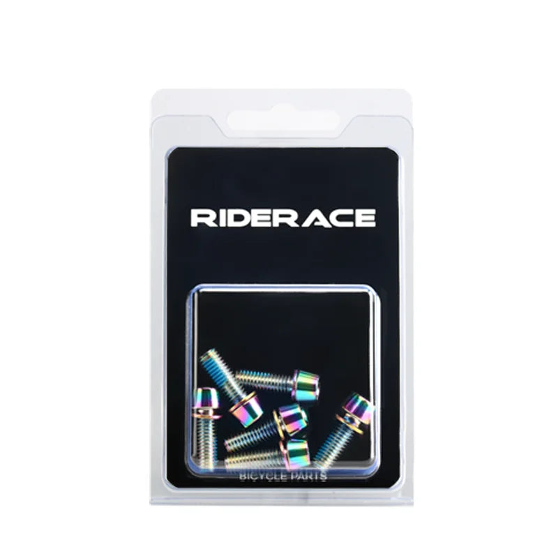 6Pcs/Set Bicycle Disc Brake Caliper Bolt Clamp Fixed Screws M6*18mm Alloy Steel Mountain Bike Disc Brake Caliper Fixed Screw