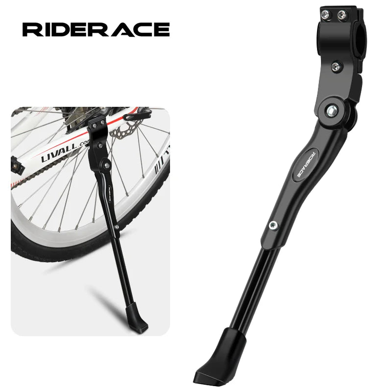 Bicycle Kickstand Aluminium Alloy Side Rear Kick Stand Adjustable Bike Parking Rack Support Solid Reliable Cycling Accessories