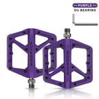 Bicycle Pedal Anti-Slip Ultralight Nylon DU Bearing For Road Mountain Bike Pedals Multicolor Flat Platform Cycling Accessories