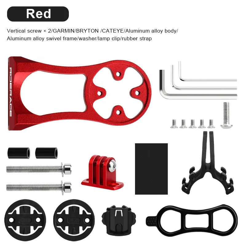 Bicycle Computer Holder Bike Headlight Mount Computer Bracket For Garmin Bryton GPS GoPro Sport Cam Flashlight Holder Heart Rate