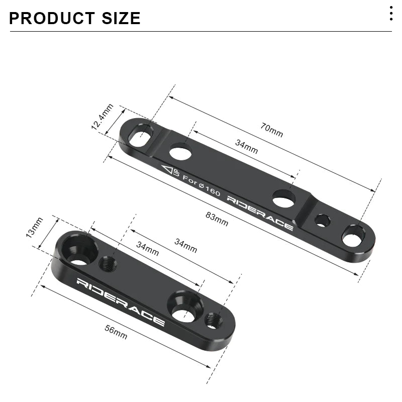 Road Bike Disc Brake Adapter Front/Rear Aluminum Alloy 140/160mm Bicycle Flat Mount Disc Brake Adapter Cycling Accessories
