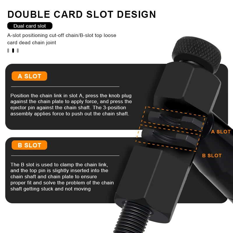 Professional Bike Chain Breaker Bicycle Link Pin Cutter Removal Tool Durable Anti Rust Ergonomic Handle Cycling Repair Tools