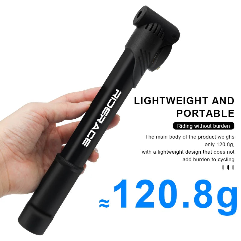 Portable Bicycle Pump Aluminum Alloy Multicolour Bike Hand Air Pump Outdoor Cycling Inflator For Schrader Presta AV/FV Valve