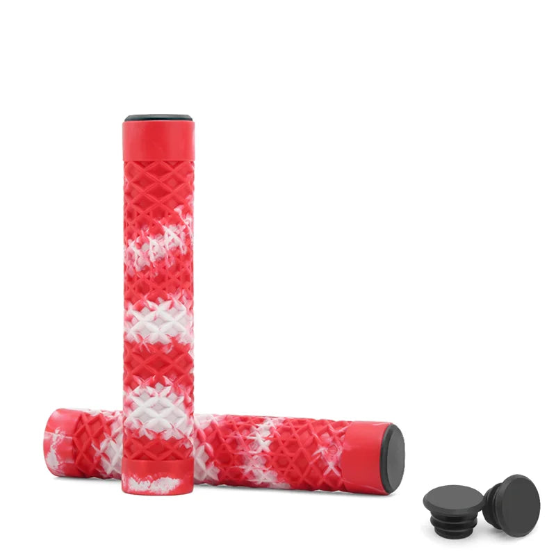 1Pair Bicycle Handlebar Grips Lengthening Non-Slip Soft Rubber Mountain Bike Grips For 22.2mm Handlebar Scooter Tricycle BMX