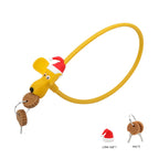 Bicycle Chain Lock With Keys Cute Dog MTB Road Bike Lock Anti-Theft Silicone Covered Cable For Cycling Helmet High Security