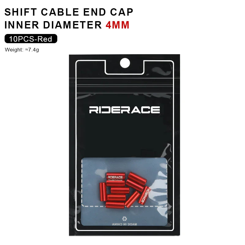 10Pcs/Lot Bicycle Derailleur Cable Housing End Cap Aluminum Alloy 4mm 5mm Bike Shift Brake Cable Ends Line Cap Wire Tube Plugs