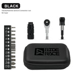 Ratchet Wrench Tool Set For Bicycle Multi-Function Tool Bike Allen Key Spanner Torque Ratchet Wrench 1/4 Inch T25 Screwdriver