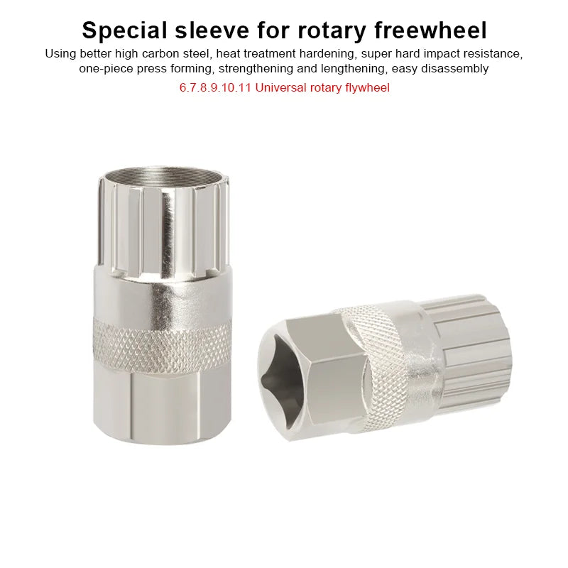 Bike Freewheel Removal Wrench Tool High-carbon Steel 12 Teeth MTB Road Cycling Freewheel Remover Bicycle Repair Socket Tools