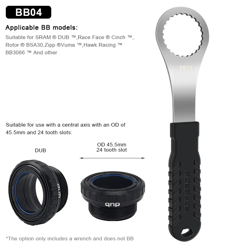 Bicycle Bottom Bracket Wrench BB Install Removal Bike Repair Tools Diameter 39/40.5/44/46/49mm For SHIMANO SRAM DUB BSA30 FSA