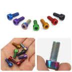 M5X12mm Bike Bottle Cages Bolts Alloy Steel Colorful Hex Head Bicycle Water Bottle Cage Screws Cycling Air Pump Fixed Bolts