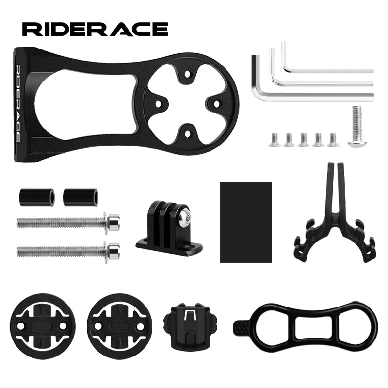 Bicycle Computer Holder Bike Headlight Mount Computer Bracket For Garmin Bryton GPS GoPro Sport Cam Flashlight Holder Heart Rate