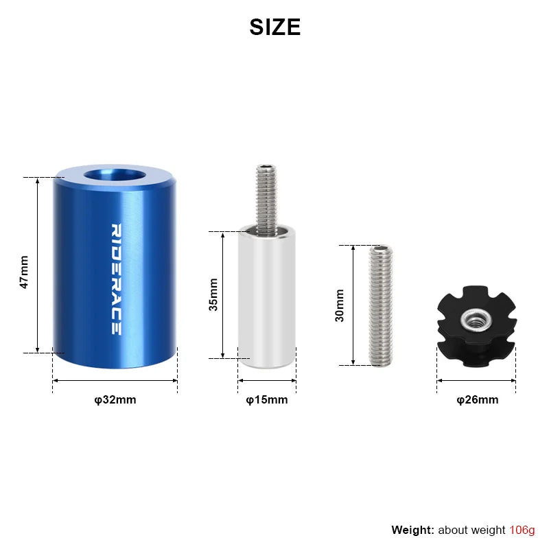 Bicycle Front Fork Star Nut Installation Tool With Spare Star Nuts Mountain Bike Headset Star Nuts Mounting Device Repair Tools
