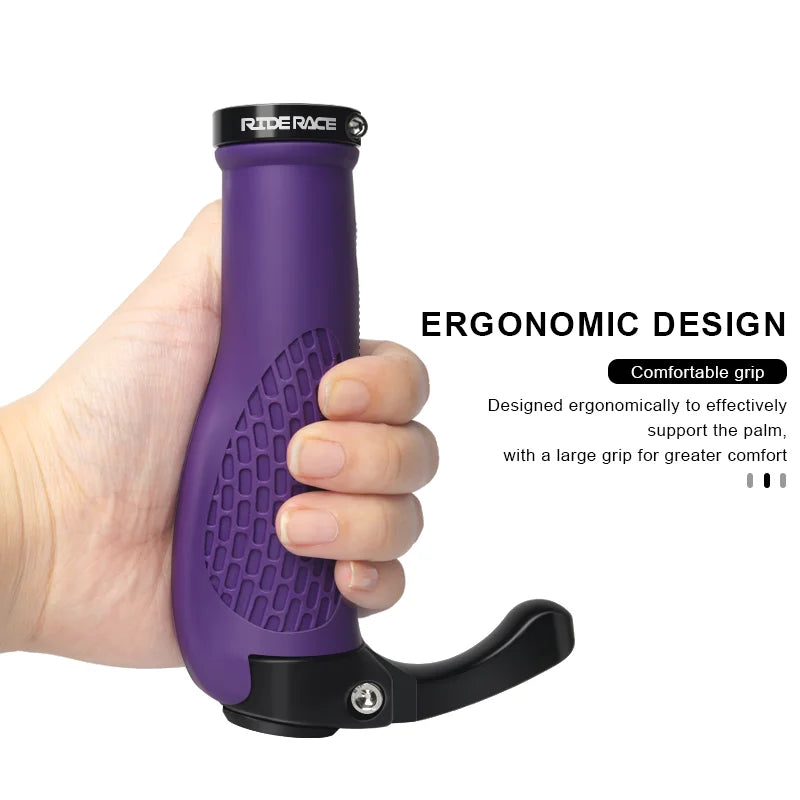 1 Pair Bicycle Handlebar Grips Quality Rubber Anti Skid Mountain Bike Handlebar Grips Horns Handlebar Ergonomics Wrist Support
