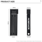 Bike Foldable Lock MTB Road High Security Anti-Theft Cycling Lock Portable For Scooter Electric E-Bike Bicycle Accessories