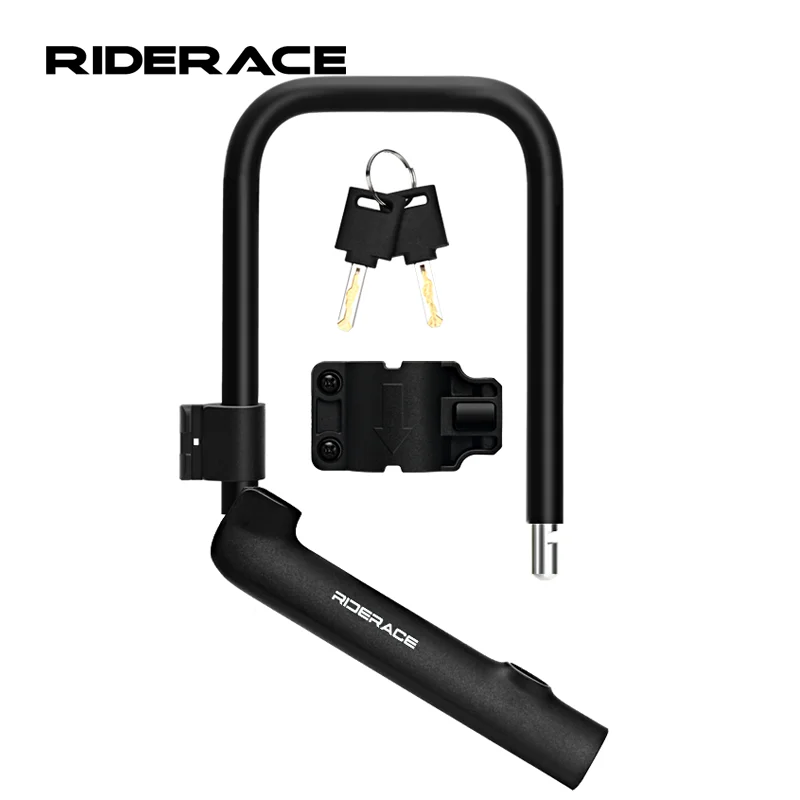 Bicycle Locks U Shape Multipurpose Anti-Theft Safe Alloy Lock Portable Reinforced With 2 Key For Electric Scooter MTB Motorbike