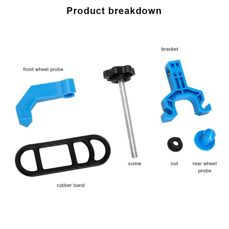 Mini Bicycle Wheel Truing Stand MTB Road Bike Rims Adjustment Tool With Spoke Wrench Repair Tool Cycling Accessories Repair Tool