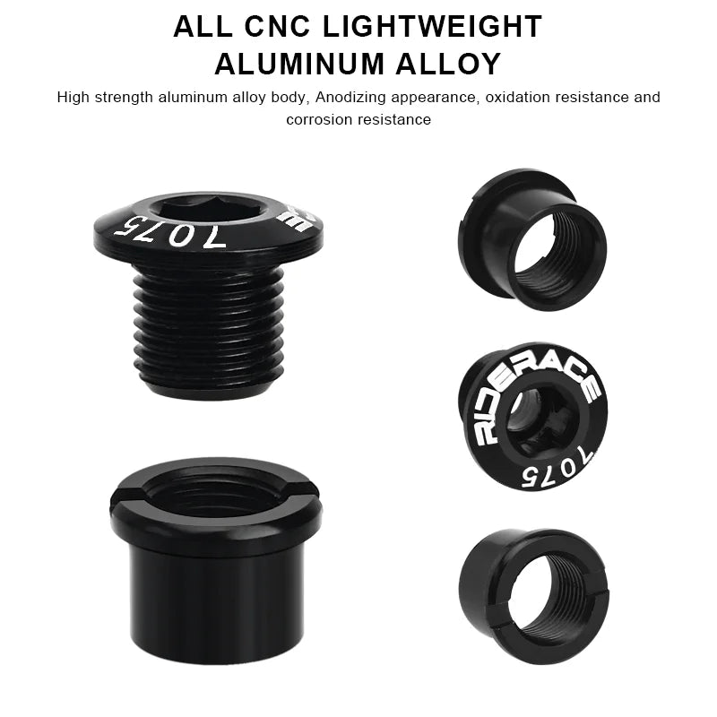 5Pcs Bicycle Chainwheel Screws Double/Single Chainring Bolts Dental Plate 6.5/8.5mm Disc Screws Road Crankset Bolt&Nut Set