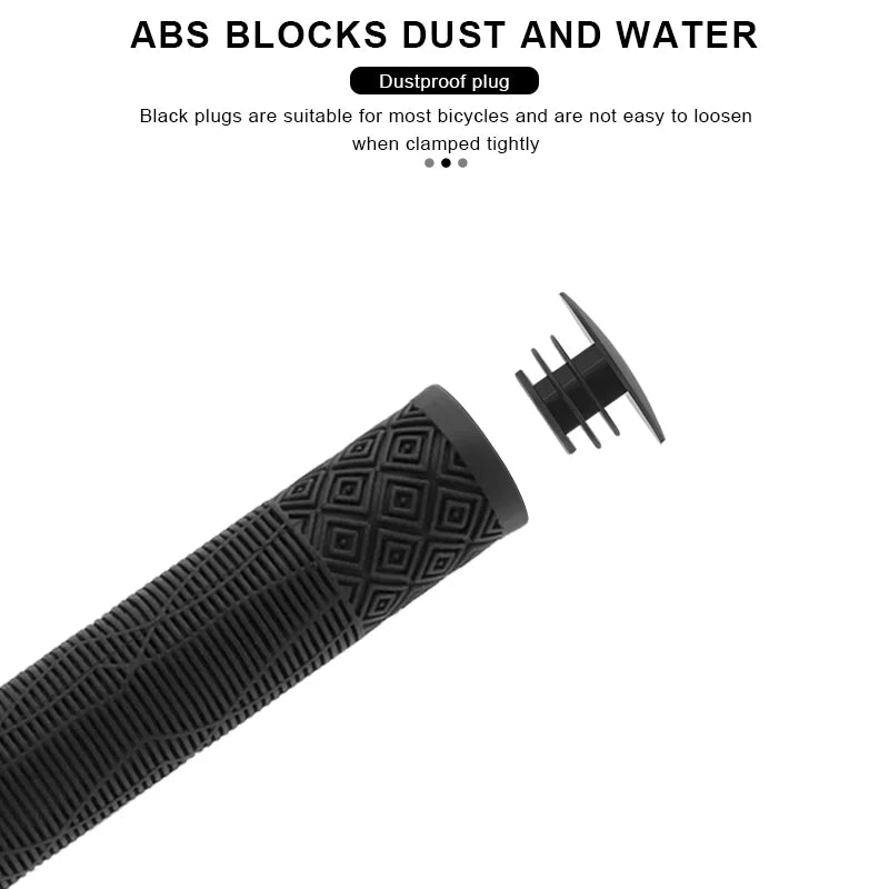 Bicycle Handlebar Grips Rubber Soft Non-Slip Shockproof Mountain Bike Handlebar Cover Lengthening Thickening Cycling Accessories
