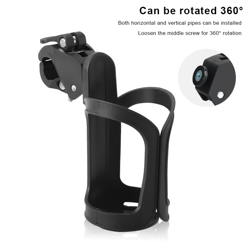 Bike Water Bottle Cup Holder 360 Draaibare Multifunctional Bicycle Water Bottle Cup Mount Baby Stroller Can Store Water Bottles