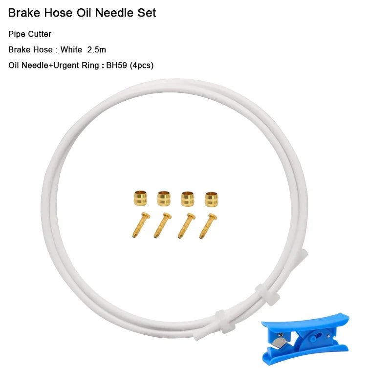 2.5m Bike Hydraulic Disc Brake Oil Tube Bicycle Disc Brake Hose Connector Insert And Olive Set BH59 BH90 MTB Brake Hose Kit