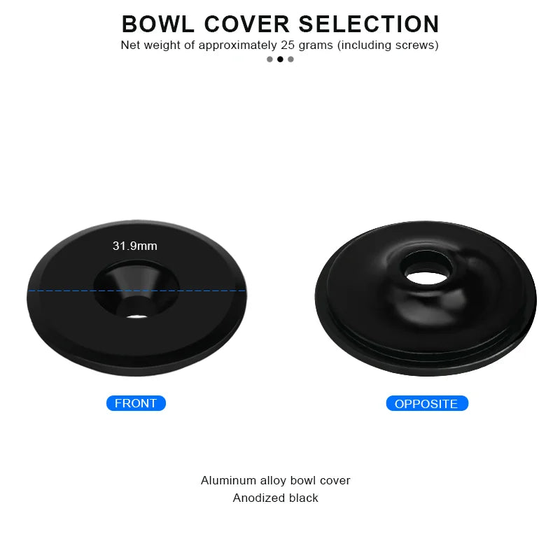 Bike Headset Stem Top Cap Cover Bicycle Stem Headset Top Caps Bolt Headset Screw Star Nuts For 1-1/8" 28.6mm Front Fork Tube