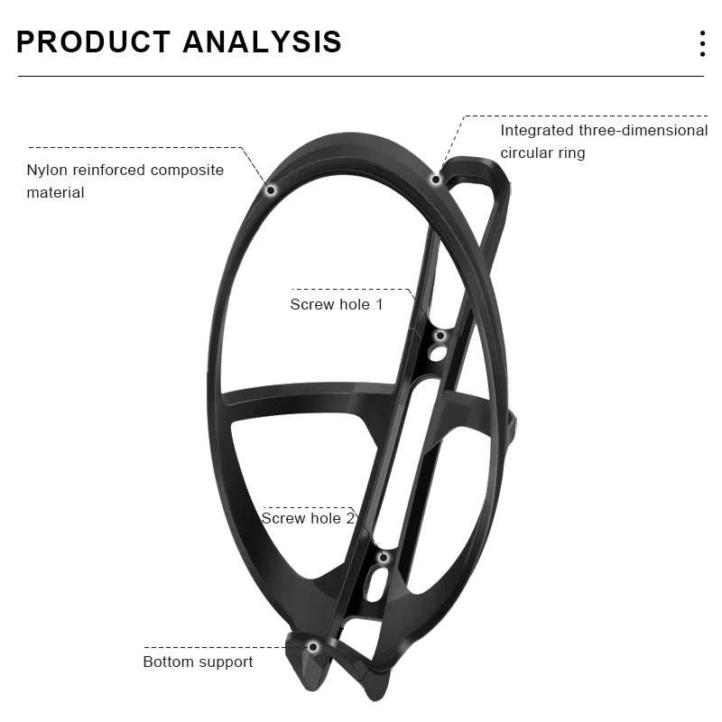 Bike Bottle Holder With Tyre Tire Lever Nylon Super Light MTB Road Bicycle Water Bottle Cage Cycling Kettle Mount Cup Holder